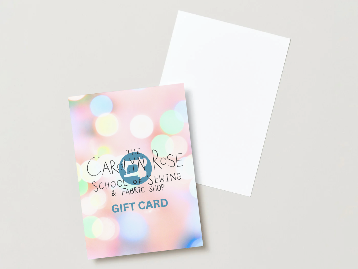 Carolyn Rose School of Sewing Gift Vouchers 