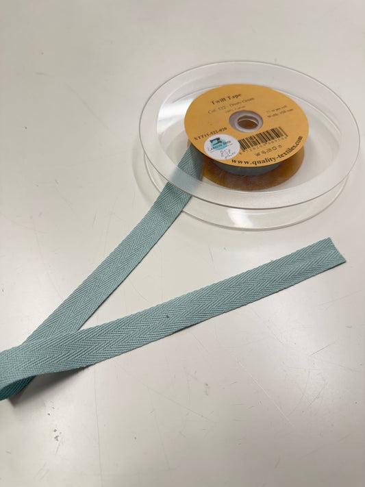 Dusty Green Cotton Twill Tape 20mm