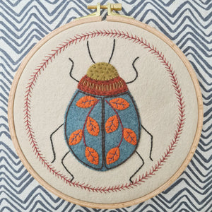 Corrinne Lapierre - Felt applique Hoop Kit - Beetle