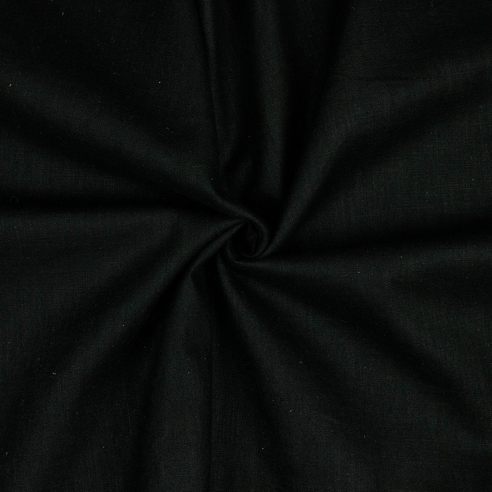 Washed Linen Blend Black