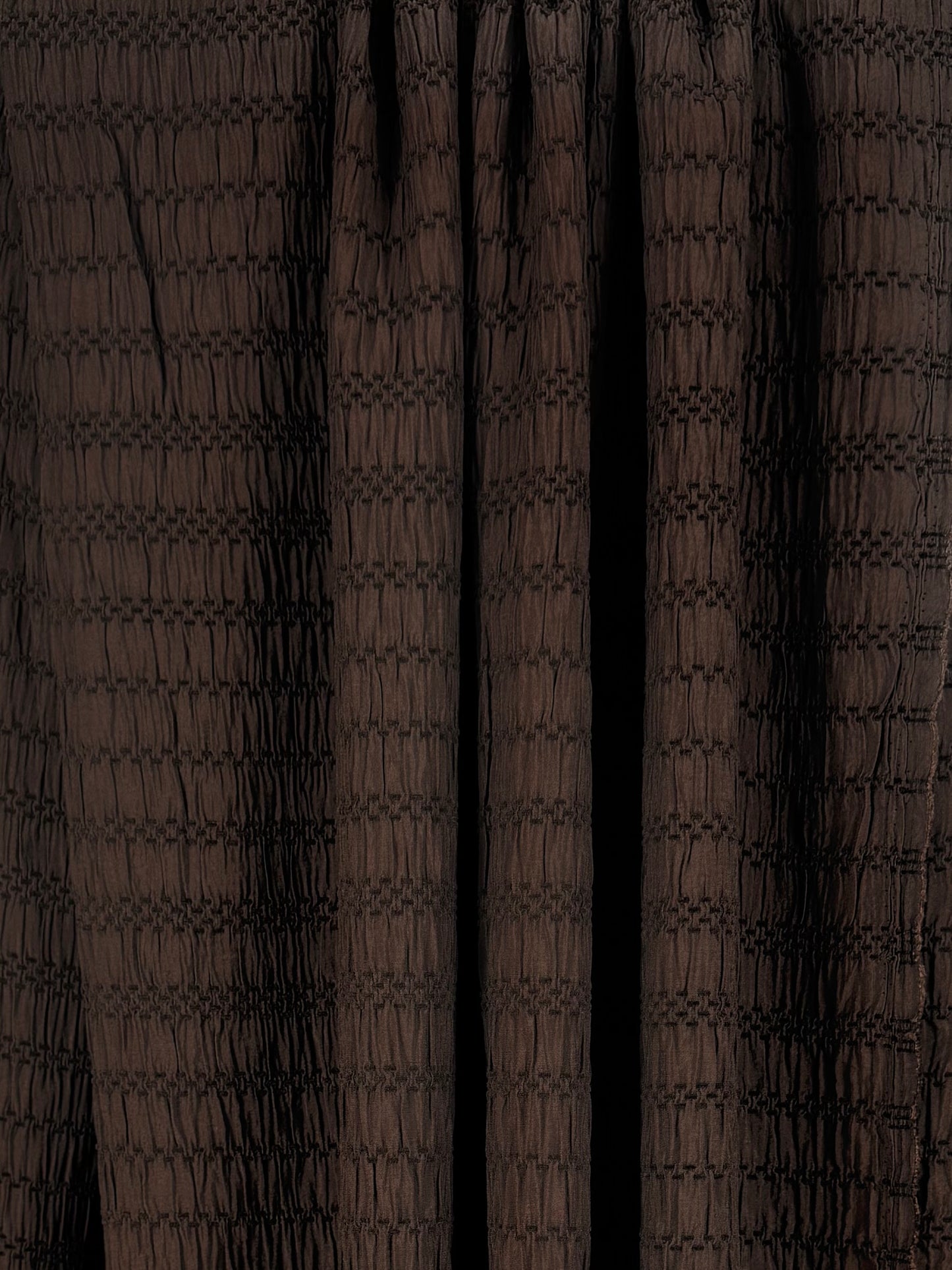 Brown Chenille Jacquard
