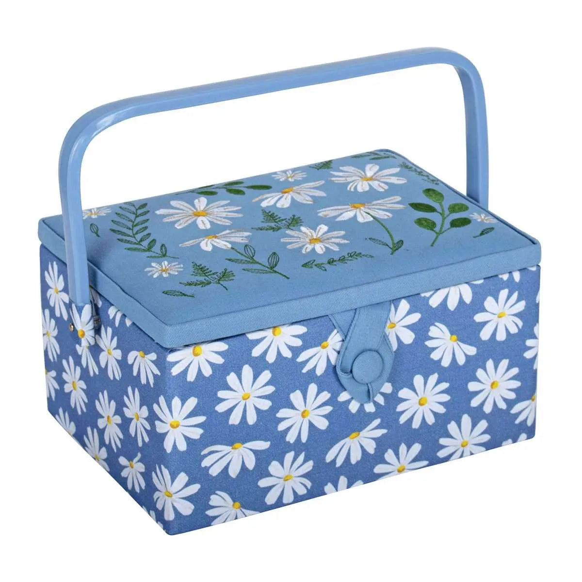 Sewing Box - Denim Daisies
