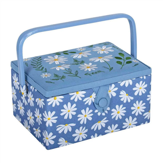 Sewing Box - Denim Daisies
