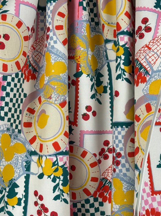 Canvas Digital Fruits Off White with Multi-colours