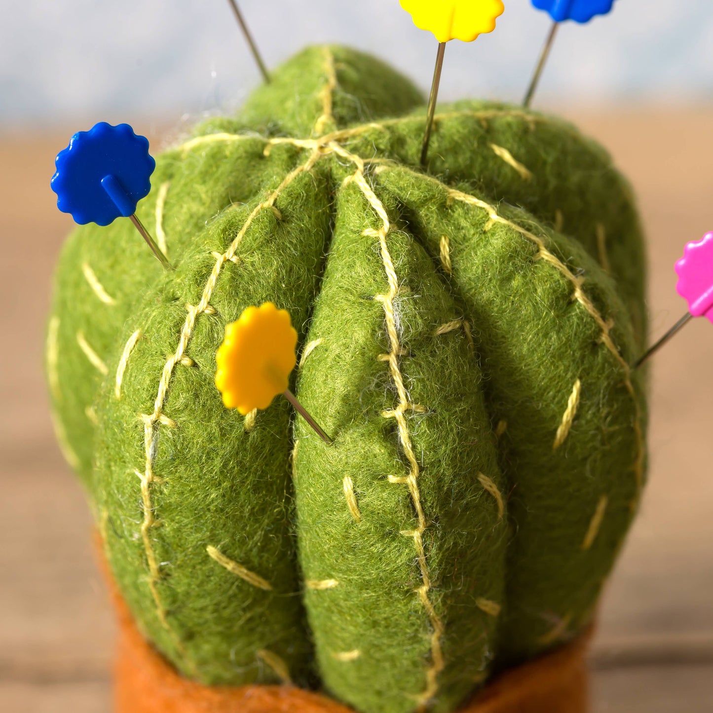 Cactus Pincushion Felt Craft Mini Kit: English