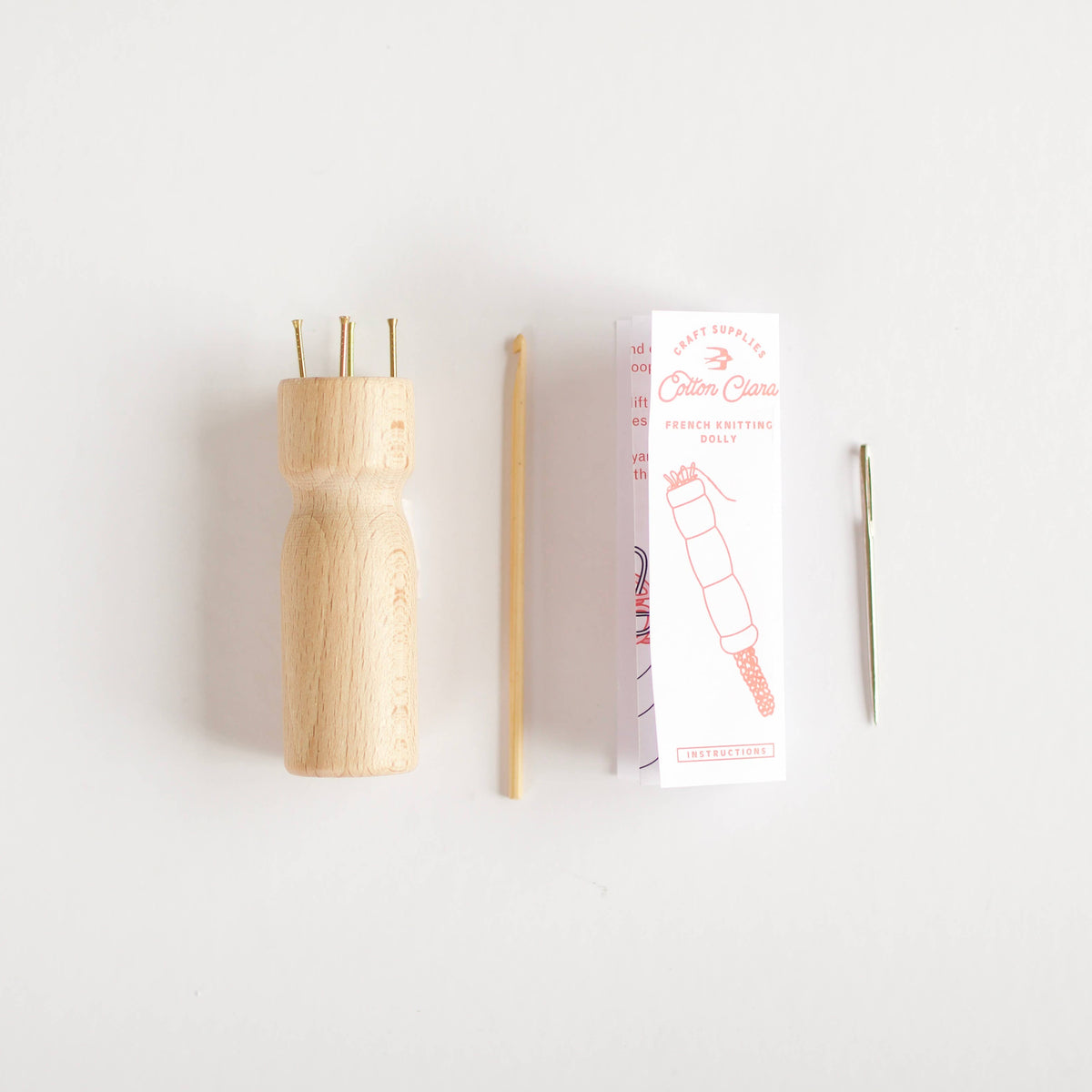 French Knitting Bobbin – Wooden Dolly