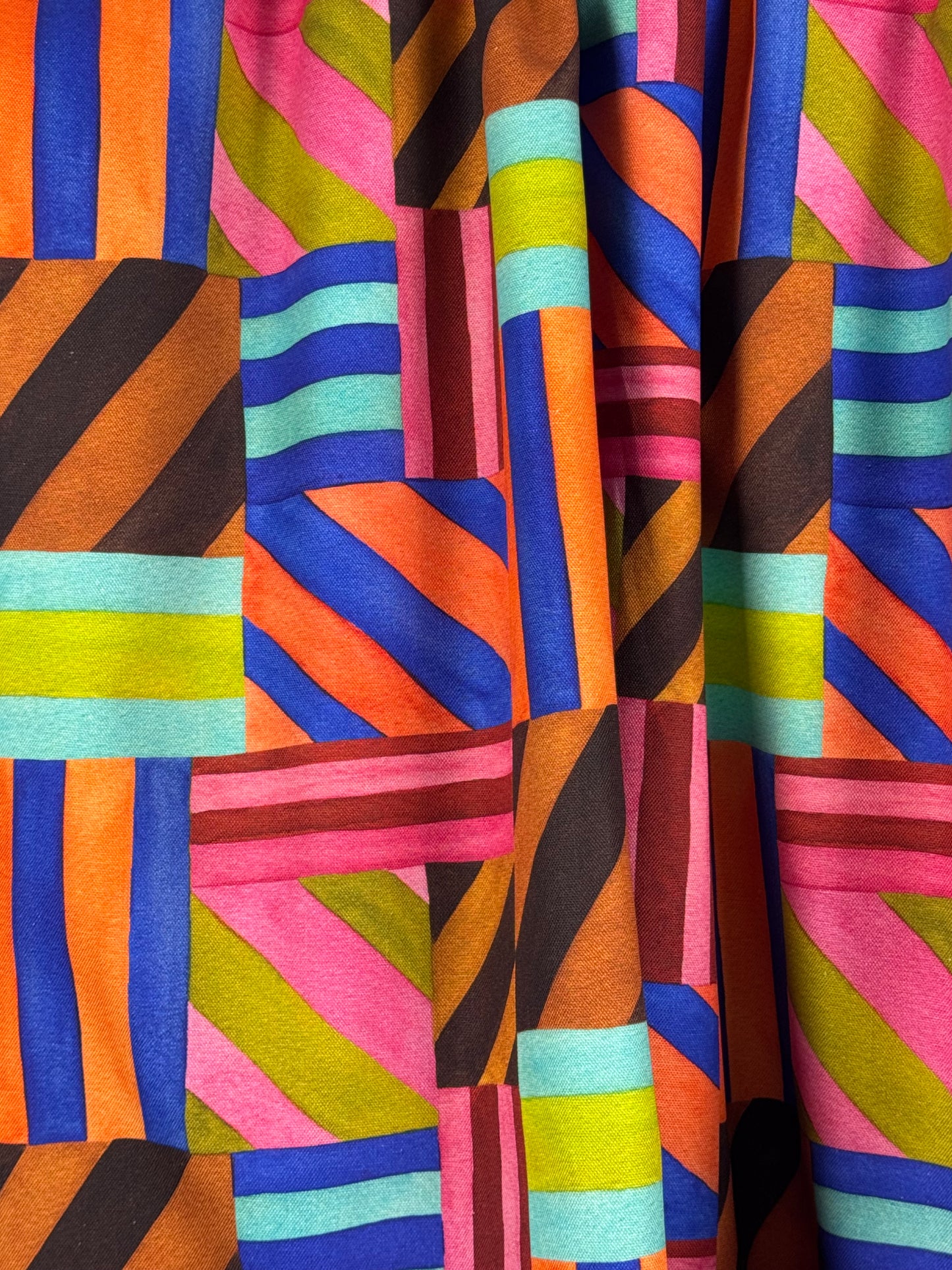 Digital Stripes Multi-colour Canvas