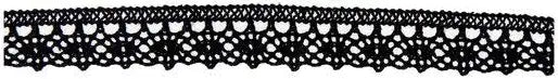 Black Guipere Lace Trim