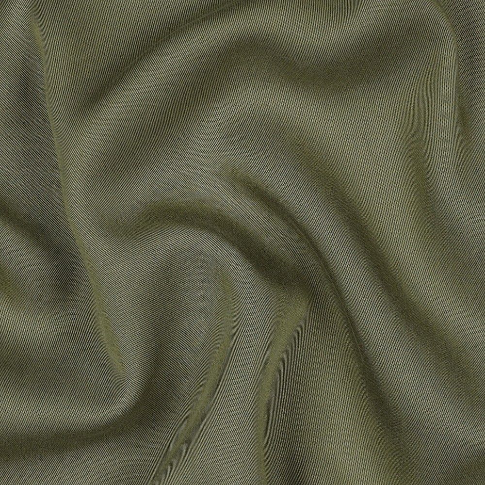 Army Green Viscose Sandwash Tencel