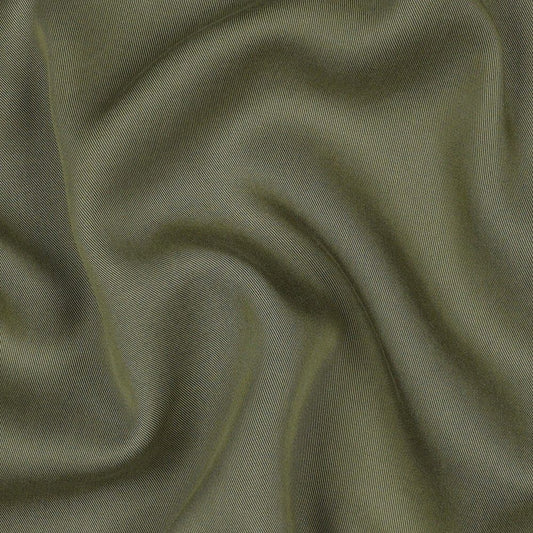 Army Green Viscose Sandwash Tencel