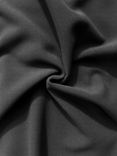 Black Woven Stretch Trousering Fabric