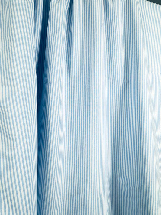 Yarn Dyed Stripe Cotton - Light Blue