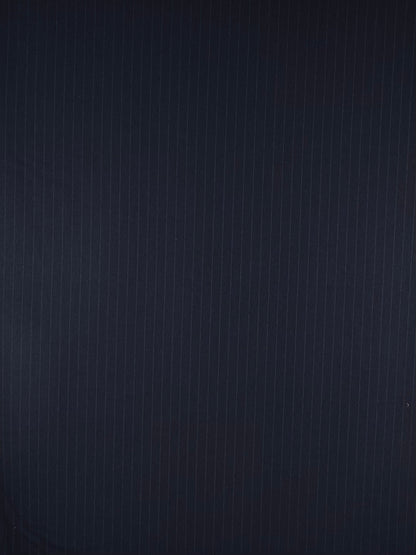 Navy Wool Pinstripe Suiting
