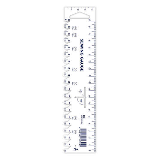 Hemline Plastic Seam Gauge