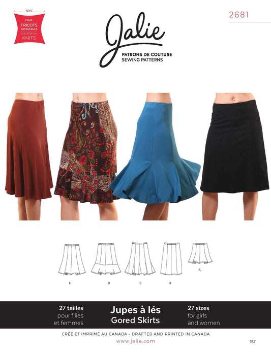 Gored Skirts Pattern 2681 by Jalie