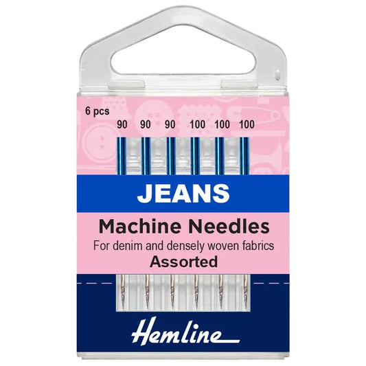 Hemline Assorted Jeans sewing machine needles