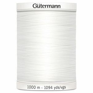 800 White Gutermann Sew-All 1000m