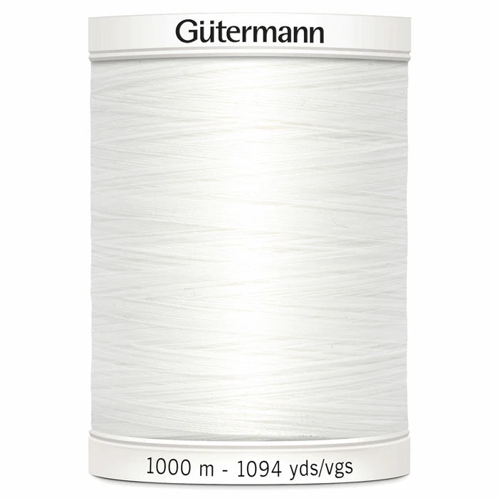 800 White Gutermann Sew-All 1000m