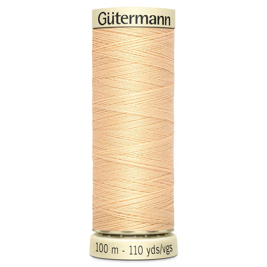 6 Dark Champagne Gutermann Sew All 100m Thread