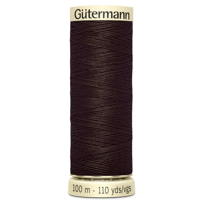 696 Dark Brown Gutermann Sew-All 100m Thread