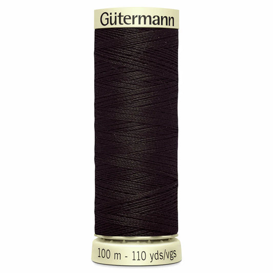 697 Espresso Brown Gutermann Sew All 100m Thread