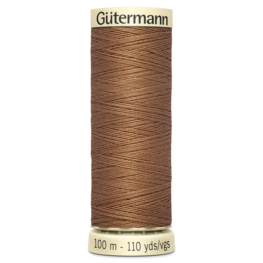 842 Warm Light Brown Gutermann Sew All 100m Thread