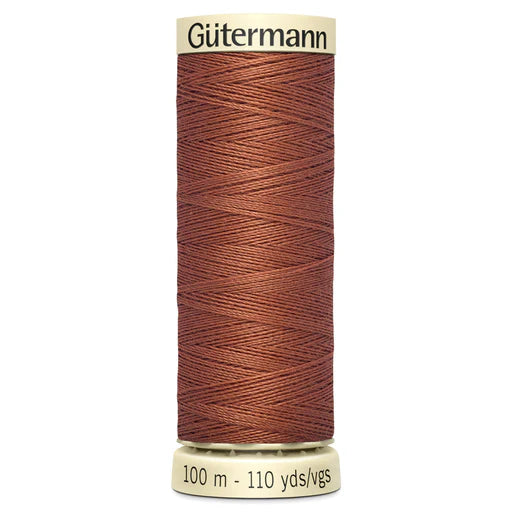 847 Coppery Brown Gutermann Sew All 100m Thread