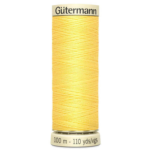 852 Light Yellow Gutermann Sew-All 100m Thread