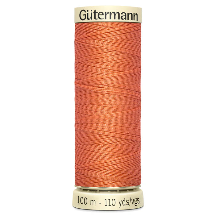 895 Peach Gutermann Sew All 100m Thread