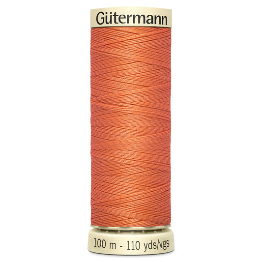 895 Peach Gutermann Sew All 100m Thread