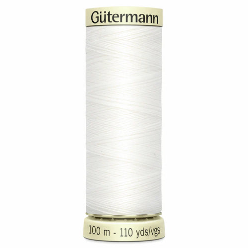 800 White Gutermann Sew-All 100m Thread