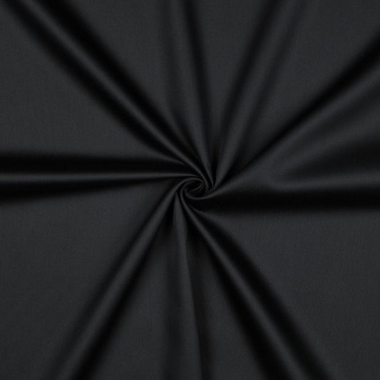 Black Cotton Satin