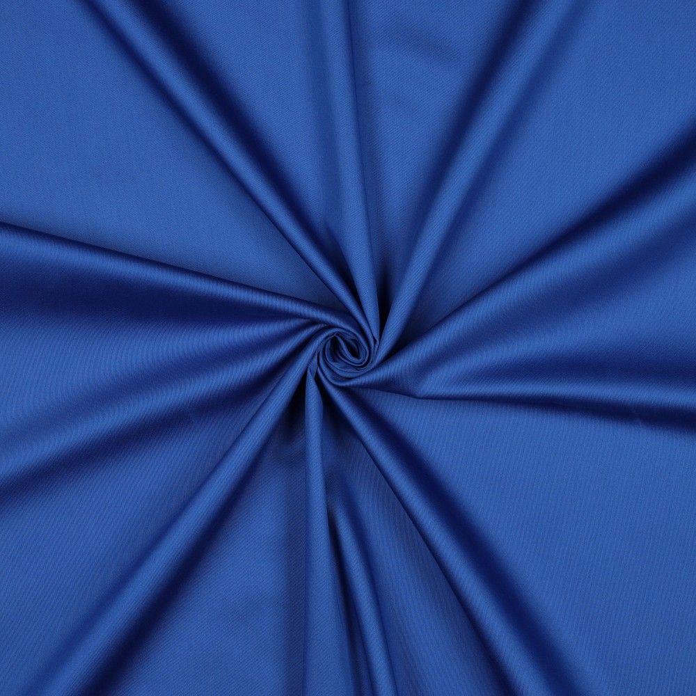 Dark Cobalt Cotton Satin