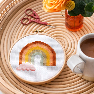 Rainbow Cross Stitch Kit by Stitch Happy