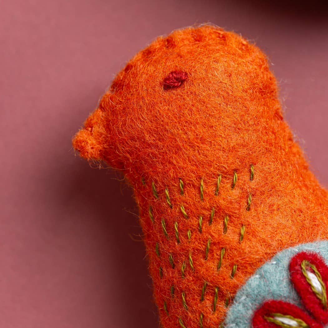 Folk Birds Felt Craft Kit: English
