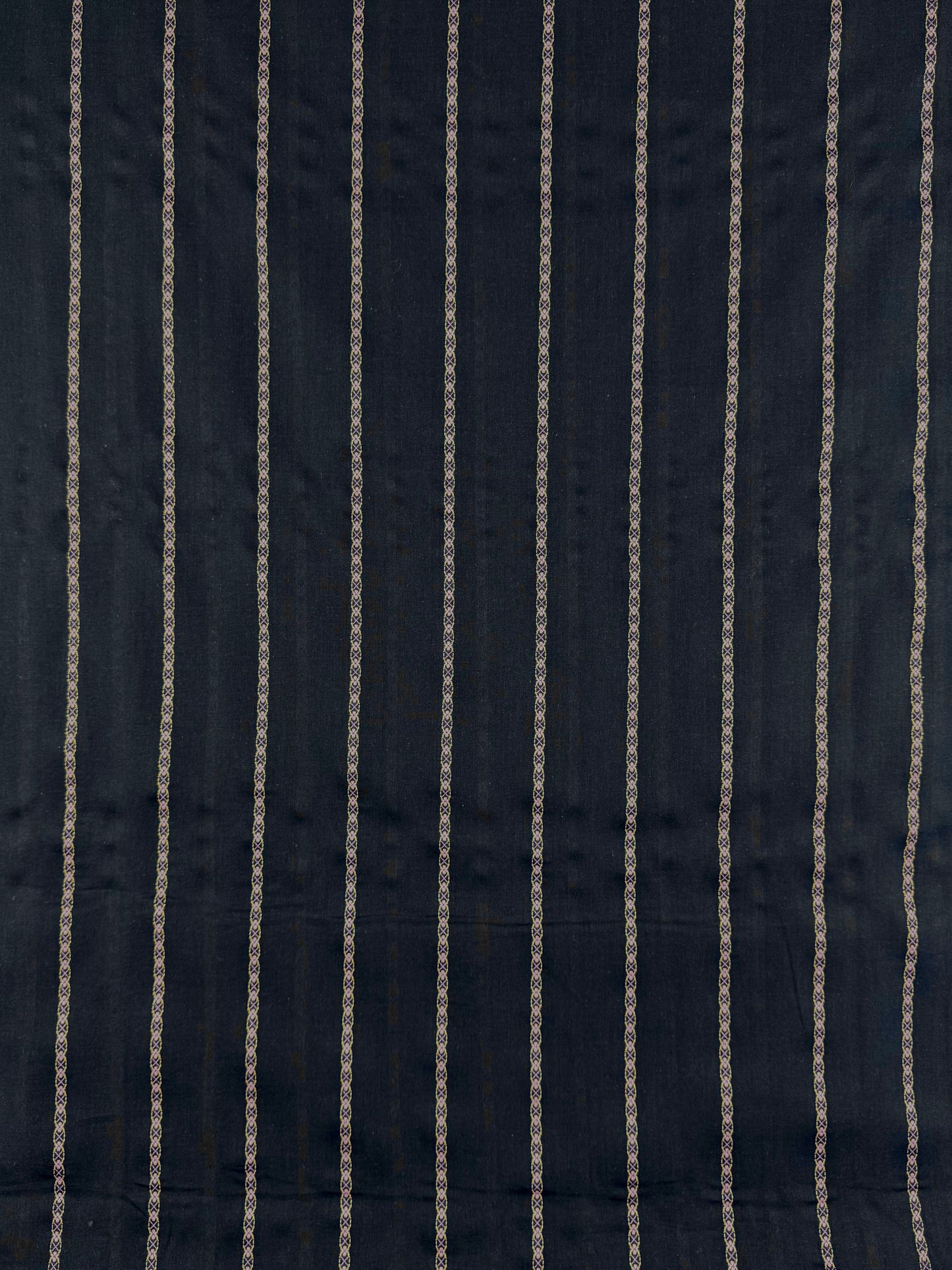 Navy Cotton Jacquard Dobby