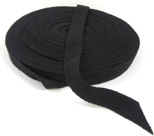 Black Cotton Twill Tape