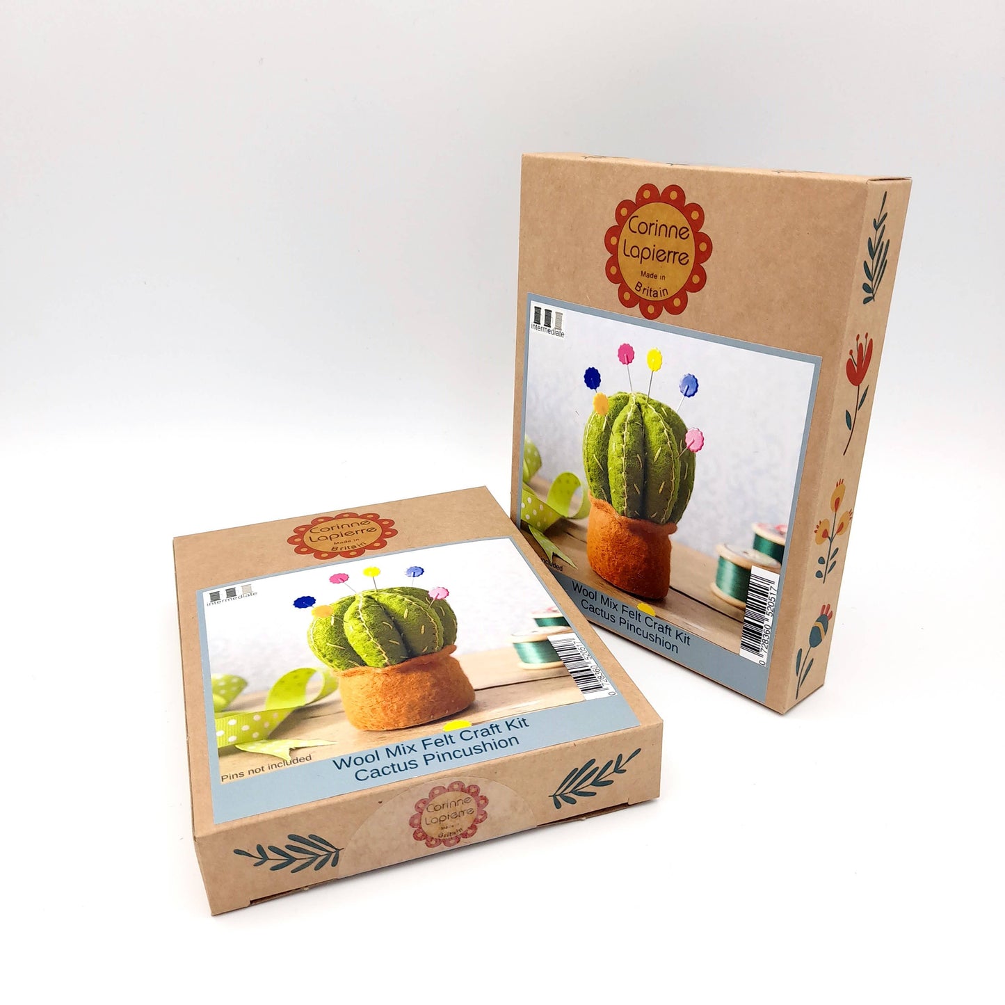 Cactus Pincushion Felt Craft Mini Kit: English