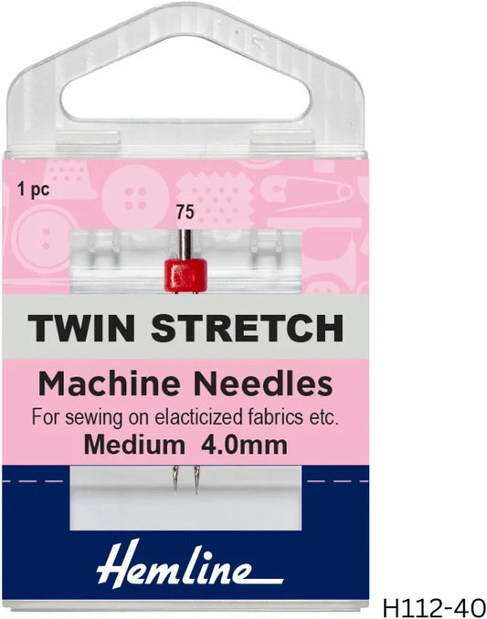 Hemline Twin Stretch Machine Needle 4mm