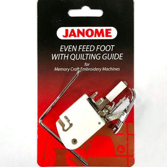 Even Feed Foot with Quilting Guide for Memory Craft Embroidery Machines