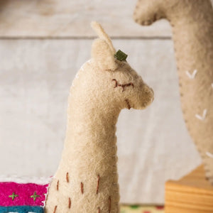 Wool mix felt craft Kit - Llamas