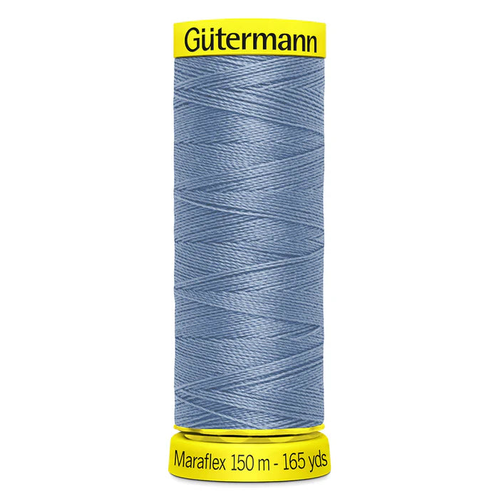 143 Light Blue Gutermann Maraflex Thread 150m