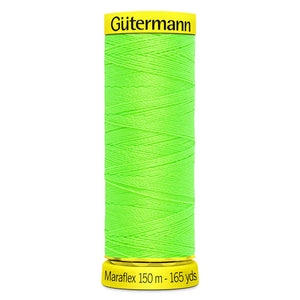 3853 Neon Green Gutermann Maraflex Thread 150m