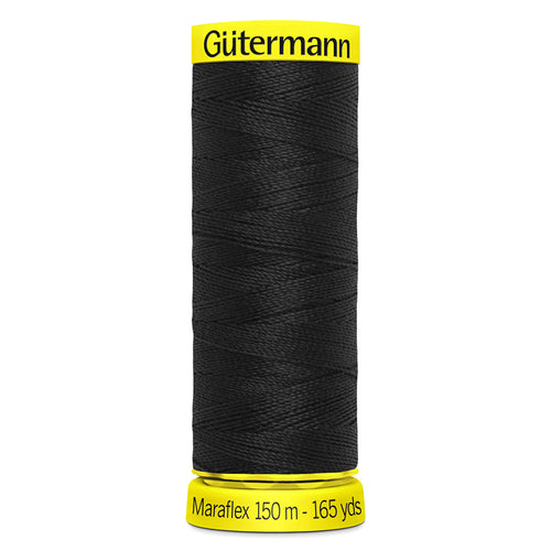 000 Black Gutermann Maraflex Thread 150m