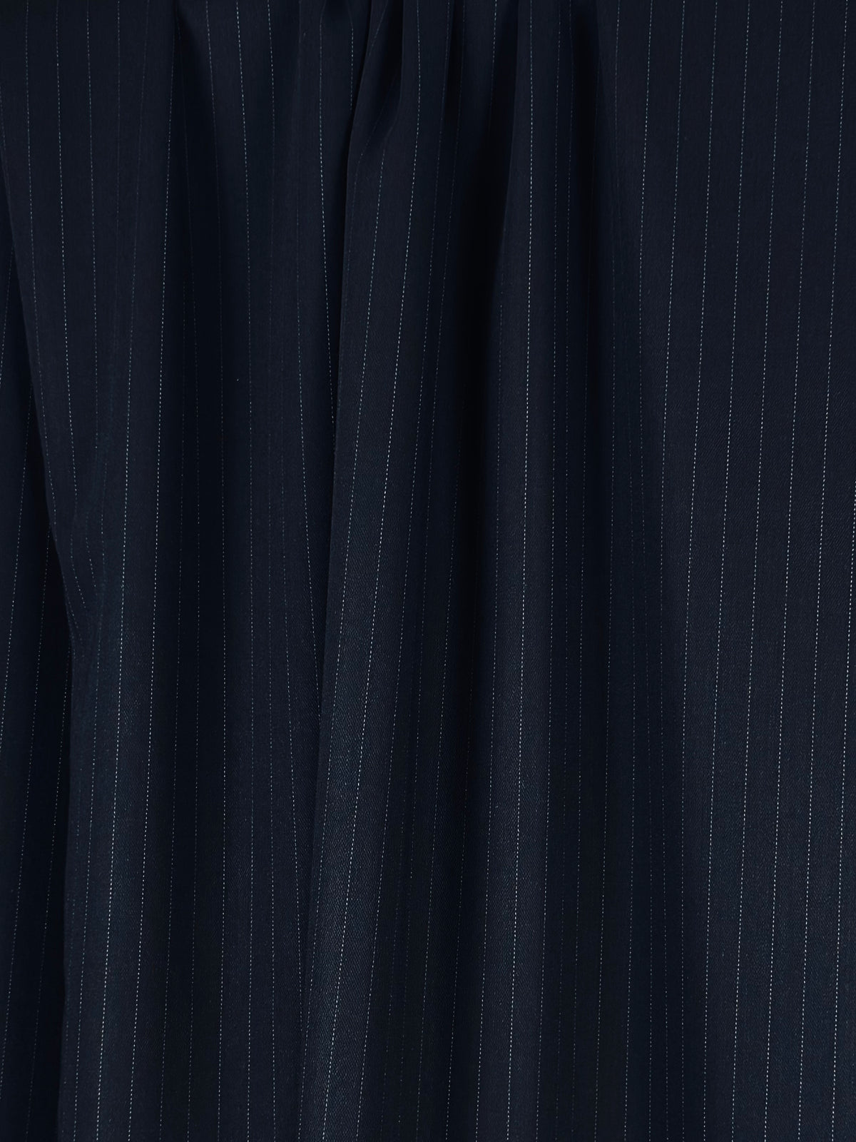 Navy Wool Pinstripe Suiting