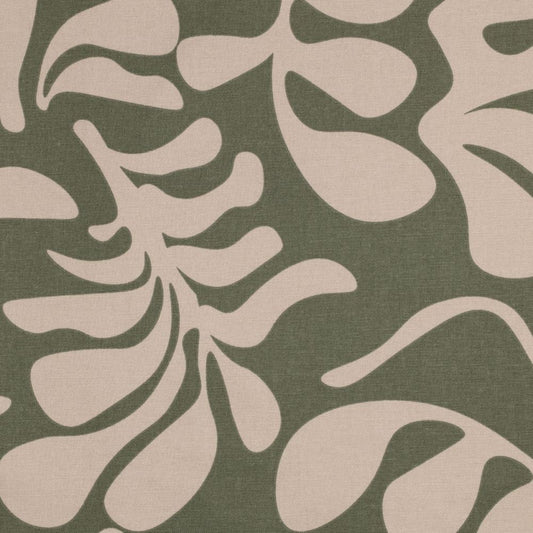 Vintage Leaves Canvas Sage Green and Beige