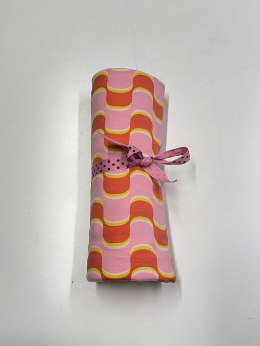 French Terry pink waves jersey Remnant