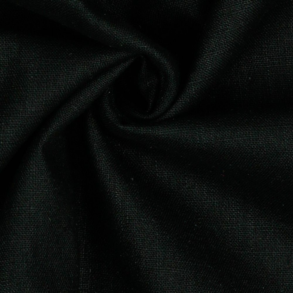 Washed Linen Blend Black