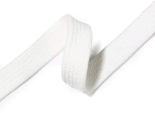 Cotton flat tubular braid 8mm width