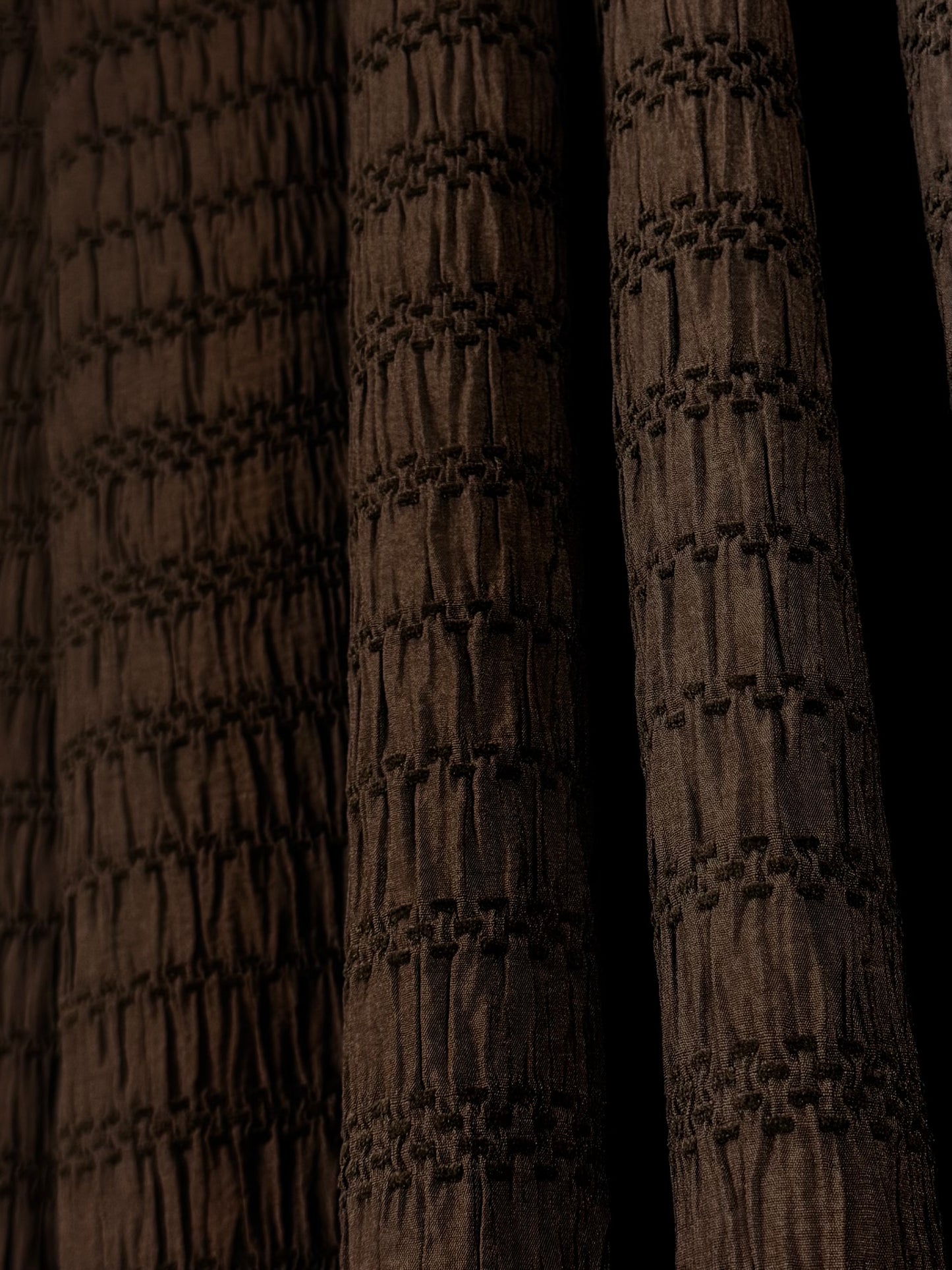 Brown Chenille Jacquard